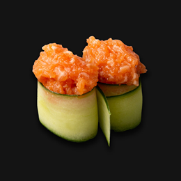 Tatar łosoś w ogórku