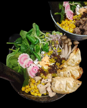 WON TON z marynowanym kurczakiem i pierożakami